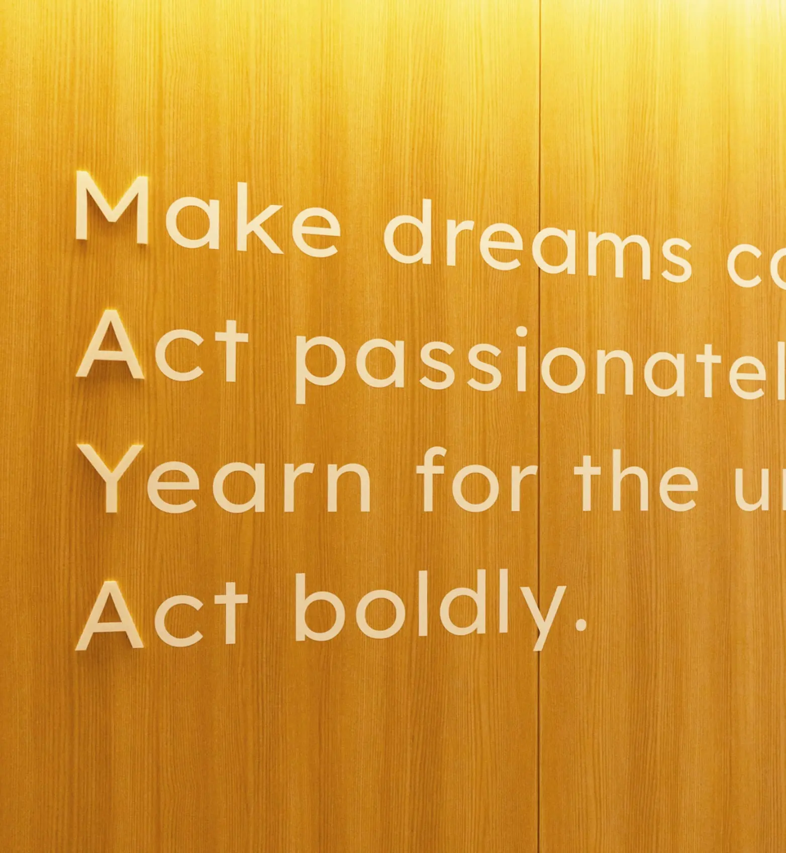 会社ミッションの写真